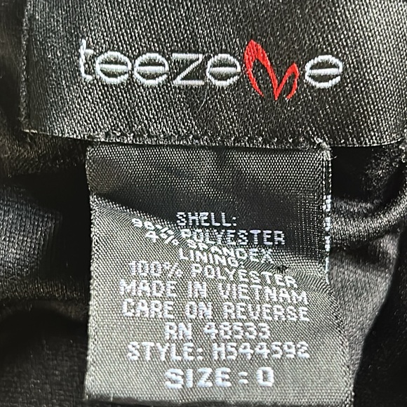 TEEZE ME Off-The-Shoulder Bodycon Dress Black Juniors size 0, Women’s XXS - Picture 12 of 16